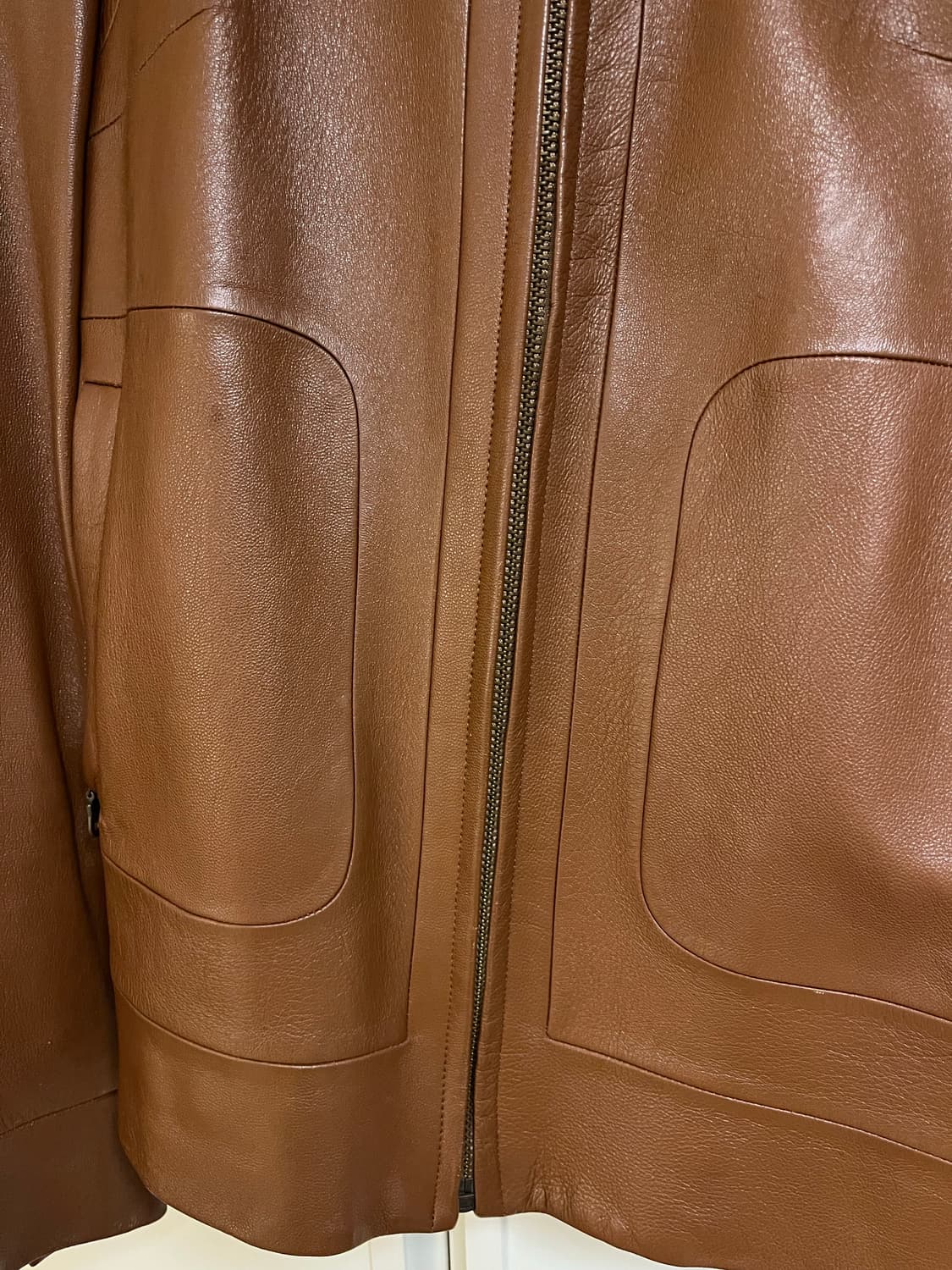 빈티지 브라운 가죽자켓 상품이미지2