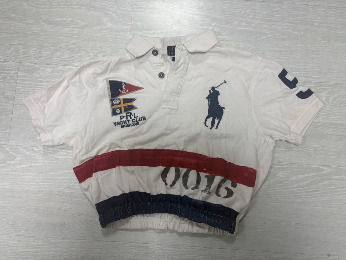polo ralph lauren 빈티지 크롭 반팔 셔츠 S 상품이미지1