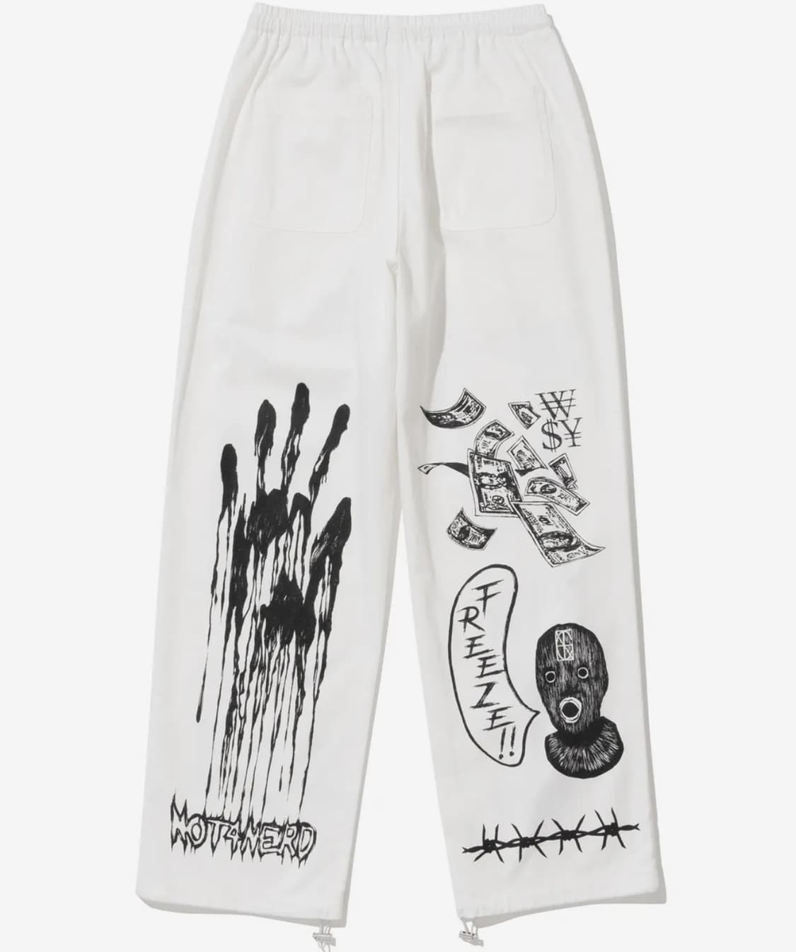 낫포너드 Graphic Printed Cotton Pants L 상품이미지3