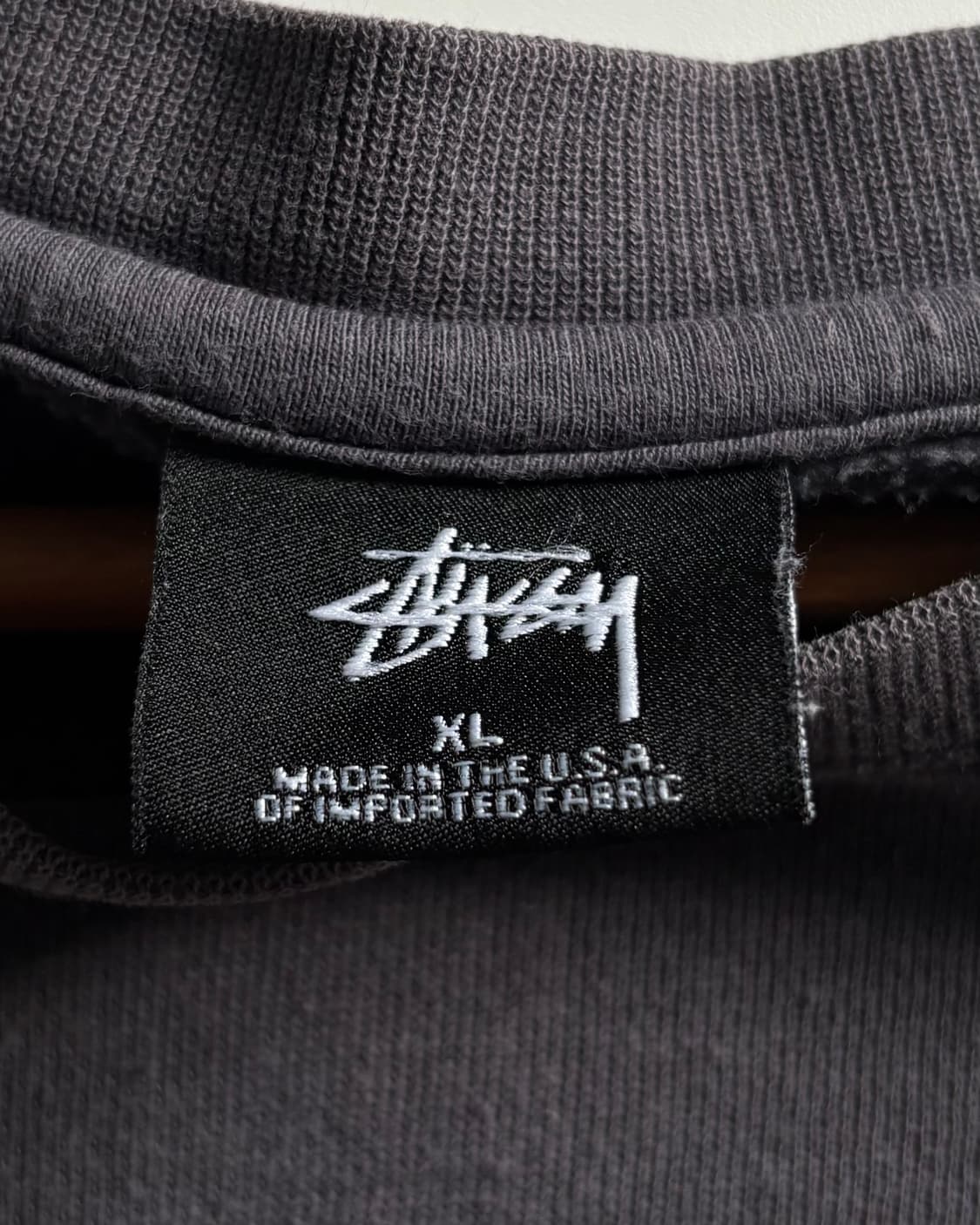 Stussy 스투시 차콜 로고 맨투맨 상품이미지4
