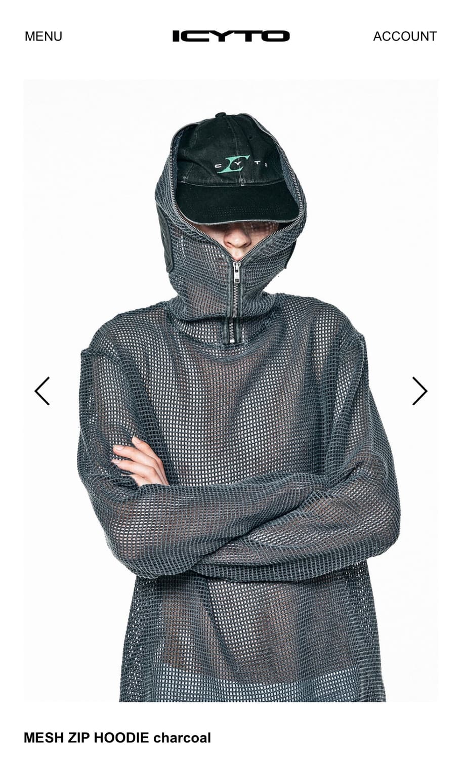 ICYTO 아이시토 메쉬 집 후디 상품이미지7