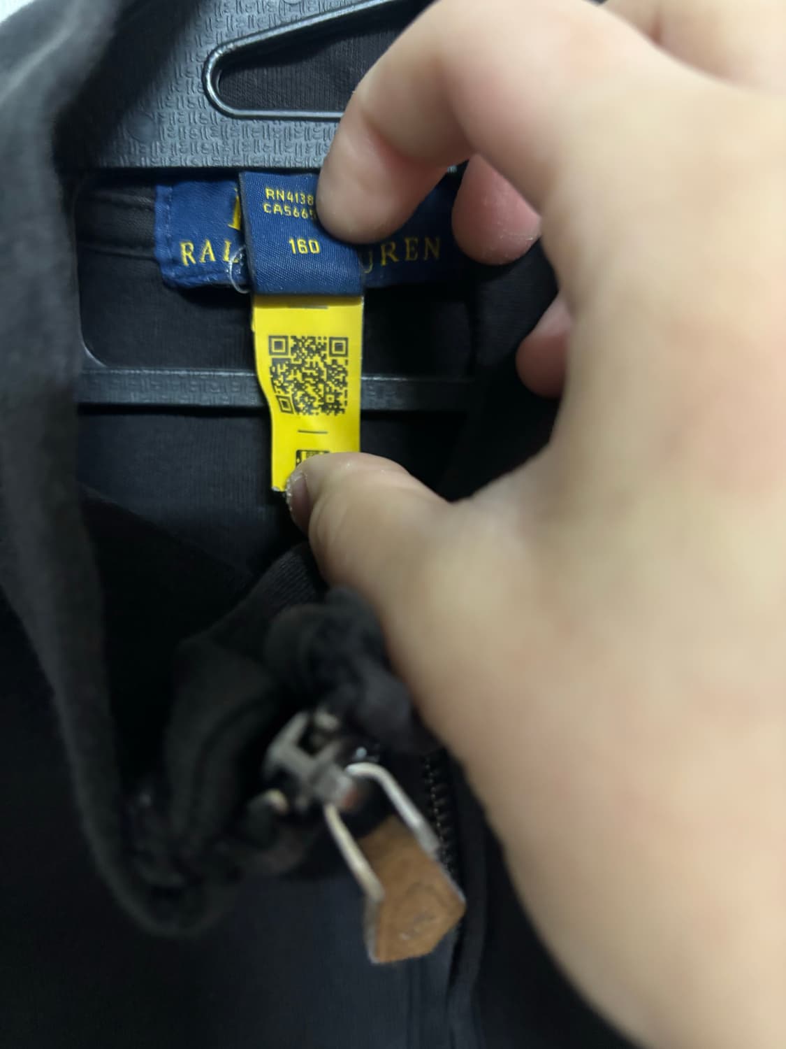 폴로 랄프로렌 하프집업 블랙 (95) 상품이미지3