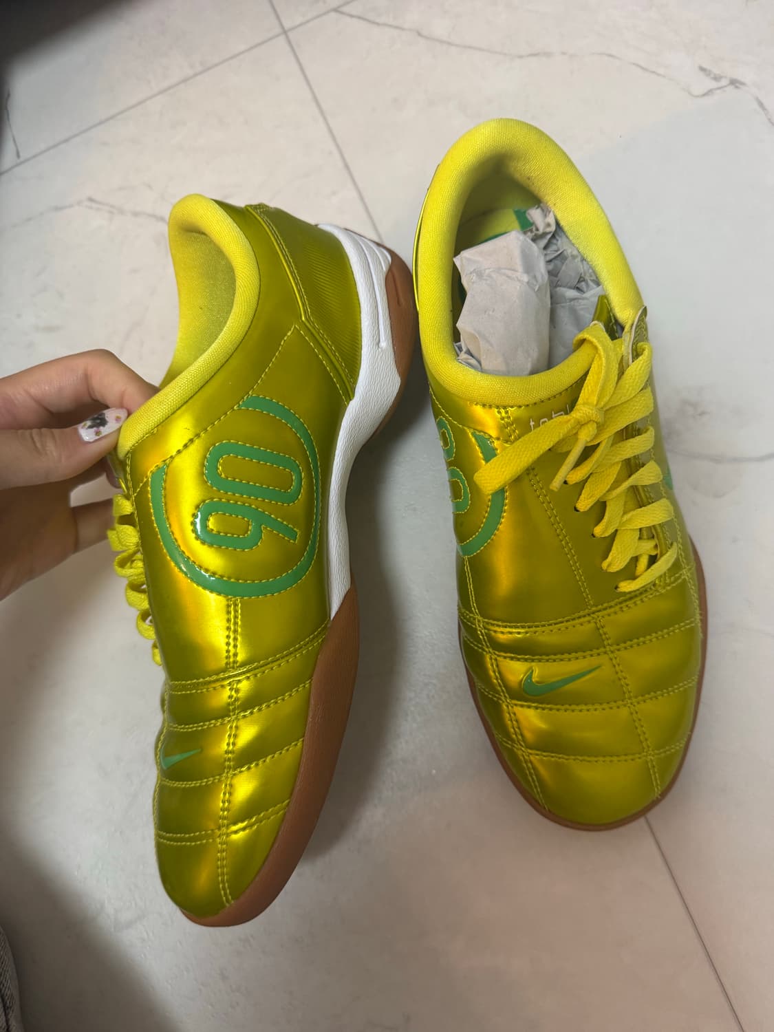 [W]255 NIKE 토탈 90 3 SP 다이나믹 옐로우 그린 스파크 상품이미지1