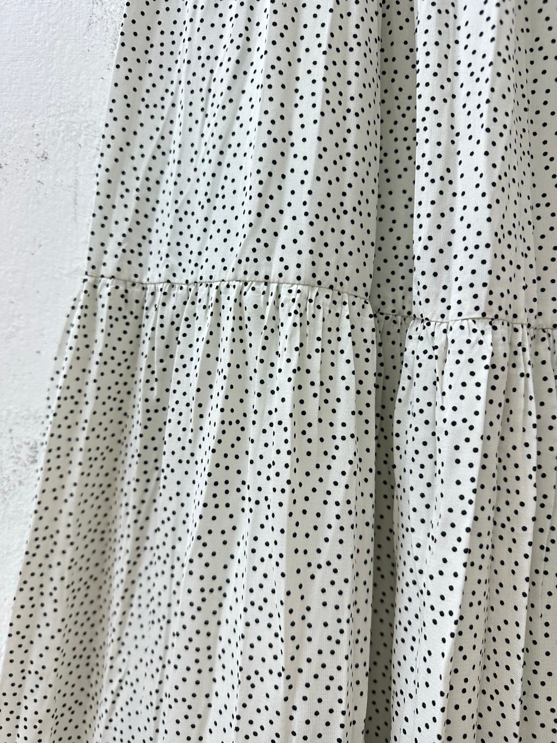 일본빈티지 어반리서치 도트 땡땡이 티어드 롱 스커트 상품이미지4
