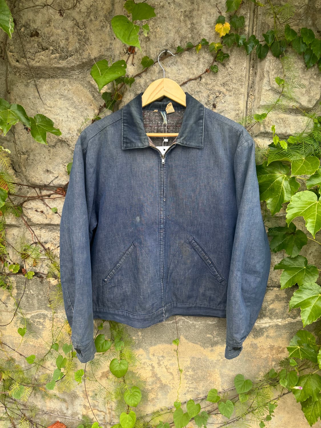 60s wrangler 랭글러 블루벨 페이딩 디트로이트 워크 자켓 상품이미지1