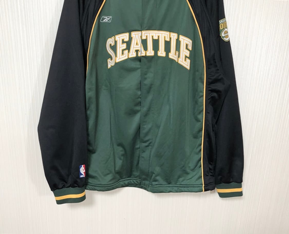 NBA 리복 시애틀슈퍼소닉스 웜업자켓/슈팅자켓 L(해외) 상품이미지3