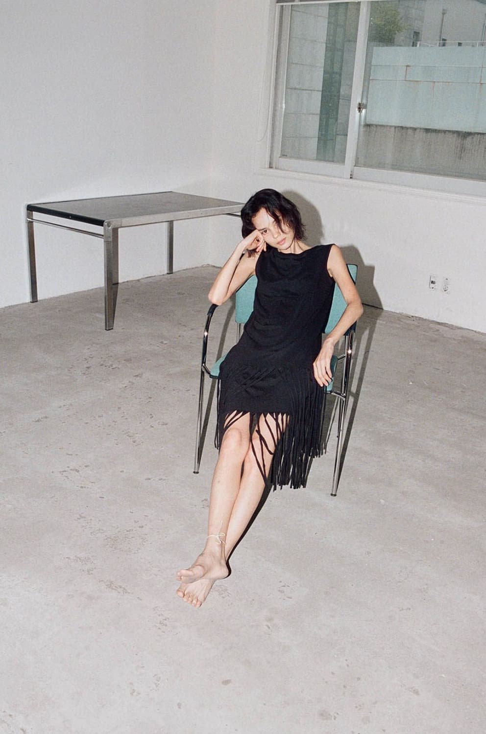 Tocoll tassel dress black 상품이미지1