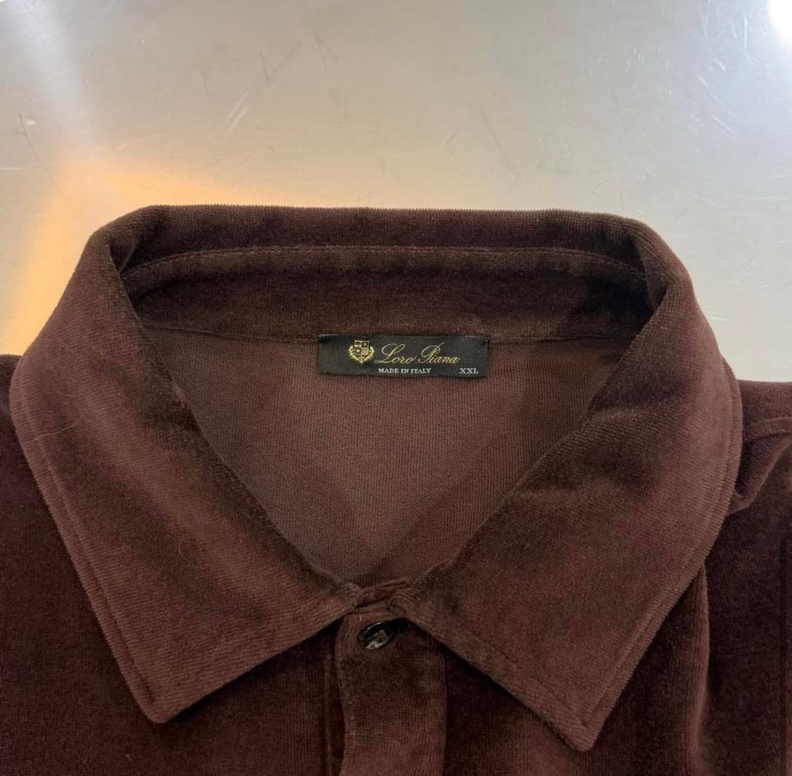 [리오브전포점] 로로피아나 코튼 실크 벨루어 카라티셔츠 상품이미지4