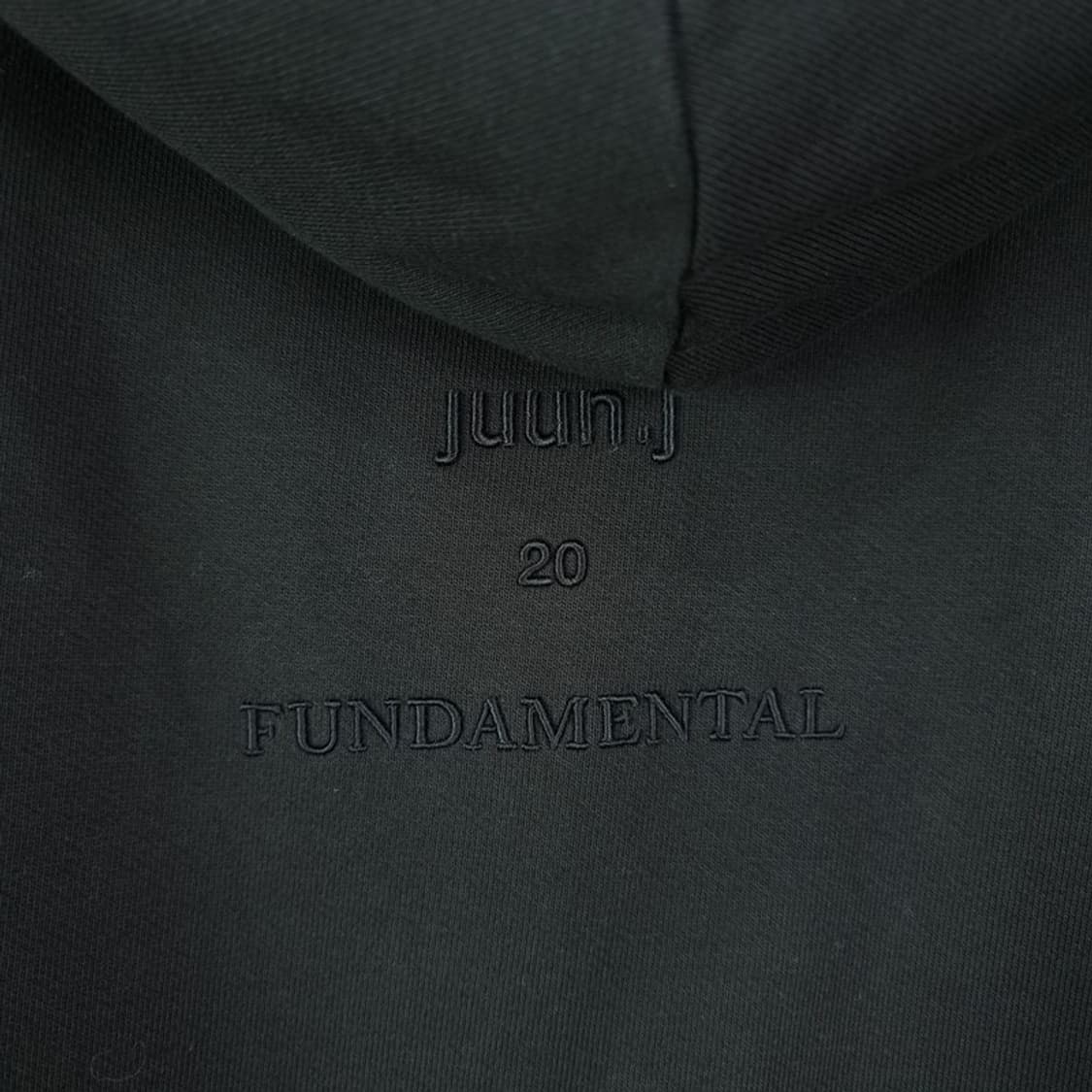 [준지] 20 S/S 셔츠 레이어링 오버사이즈 후드티 블랙 P01547 상품이미지7