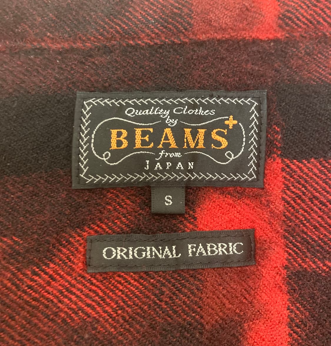 빔즈 플러스 울 100% 체크 셔츠 95 상품이미지3