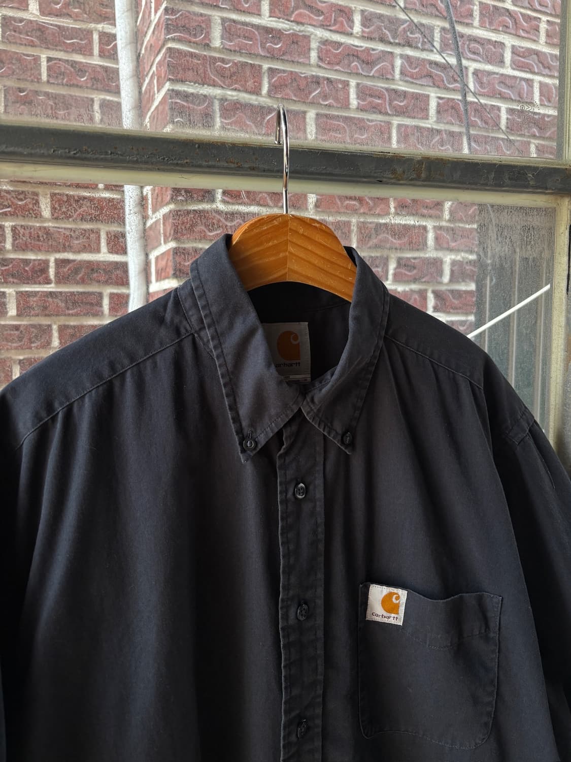 Carhartt 칼하트 네이비 반팔 워크셔츠 워크웨어 반팔 셔츠 상품이미지6