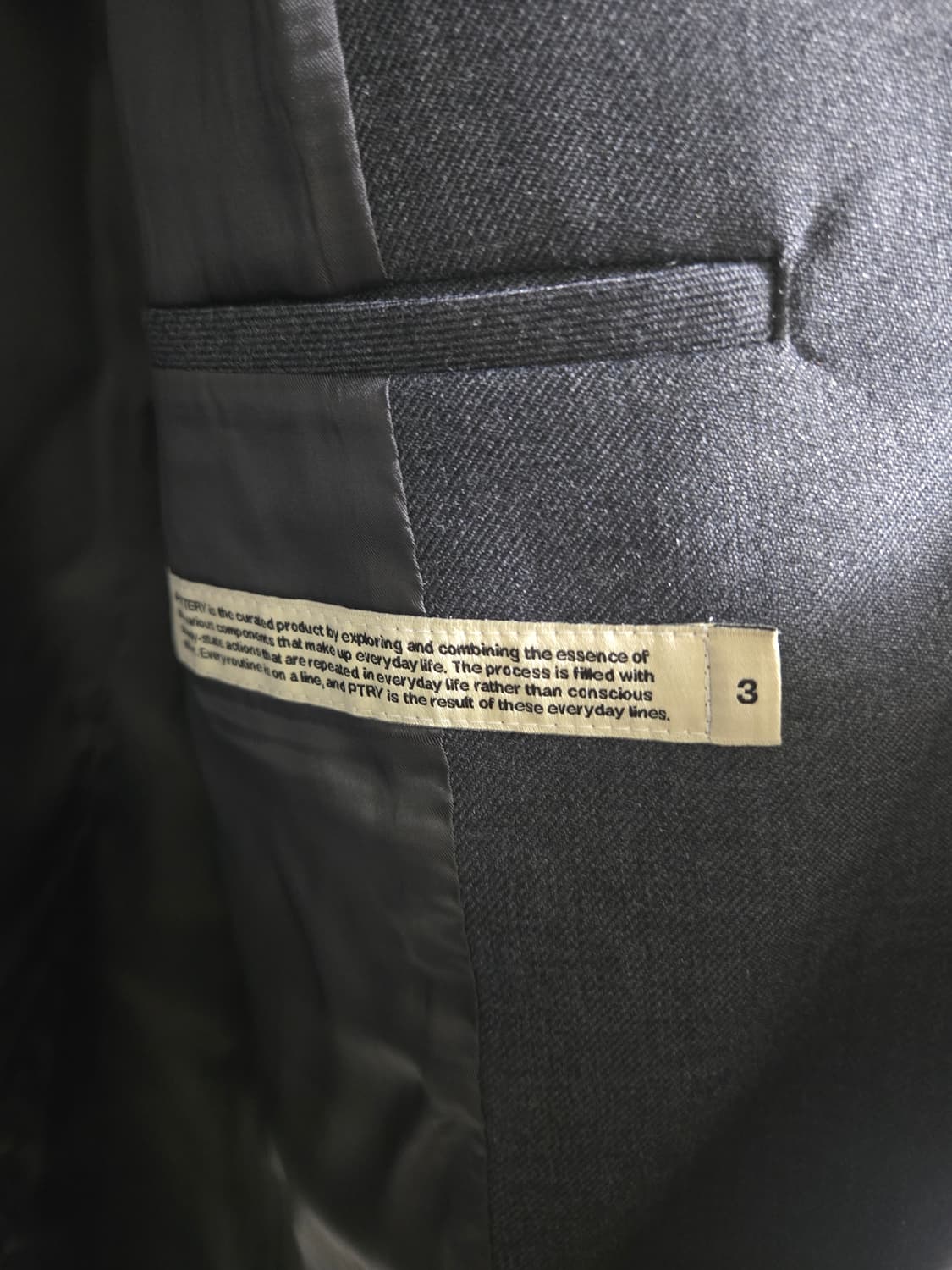 [3] 포터리 울 스포츠 자켓 다크그레이 상품이미지4