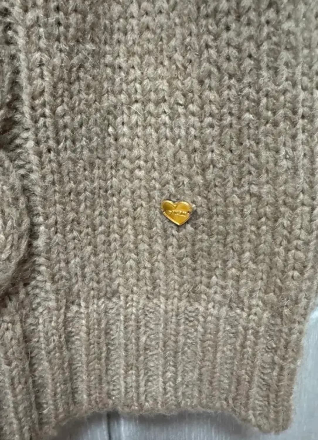 어랜 twist turtleneck knitwear brown 상품이미지4
