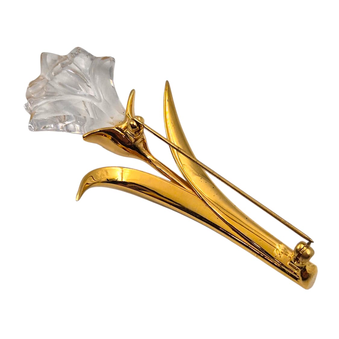 90s 스와로브스키 크리스탈 백합 송이 빅 브로치 상품이미지6