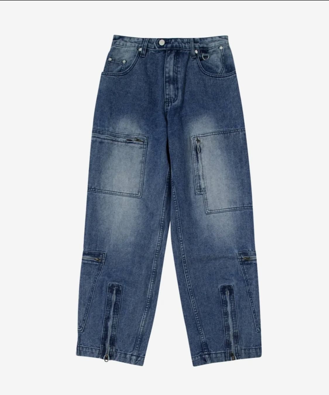 THEVINYLHOUSE FLIGHT DENIM PANTS NAVY 상품이미지1