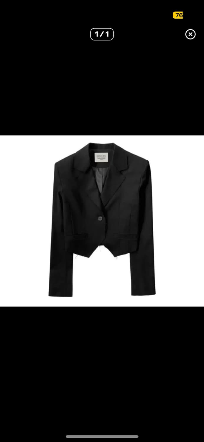 보헤미안서울 컷팅 스펜서 자켓 상품이미지1