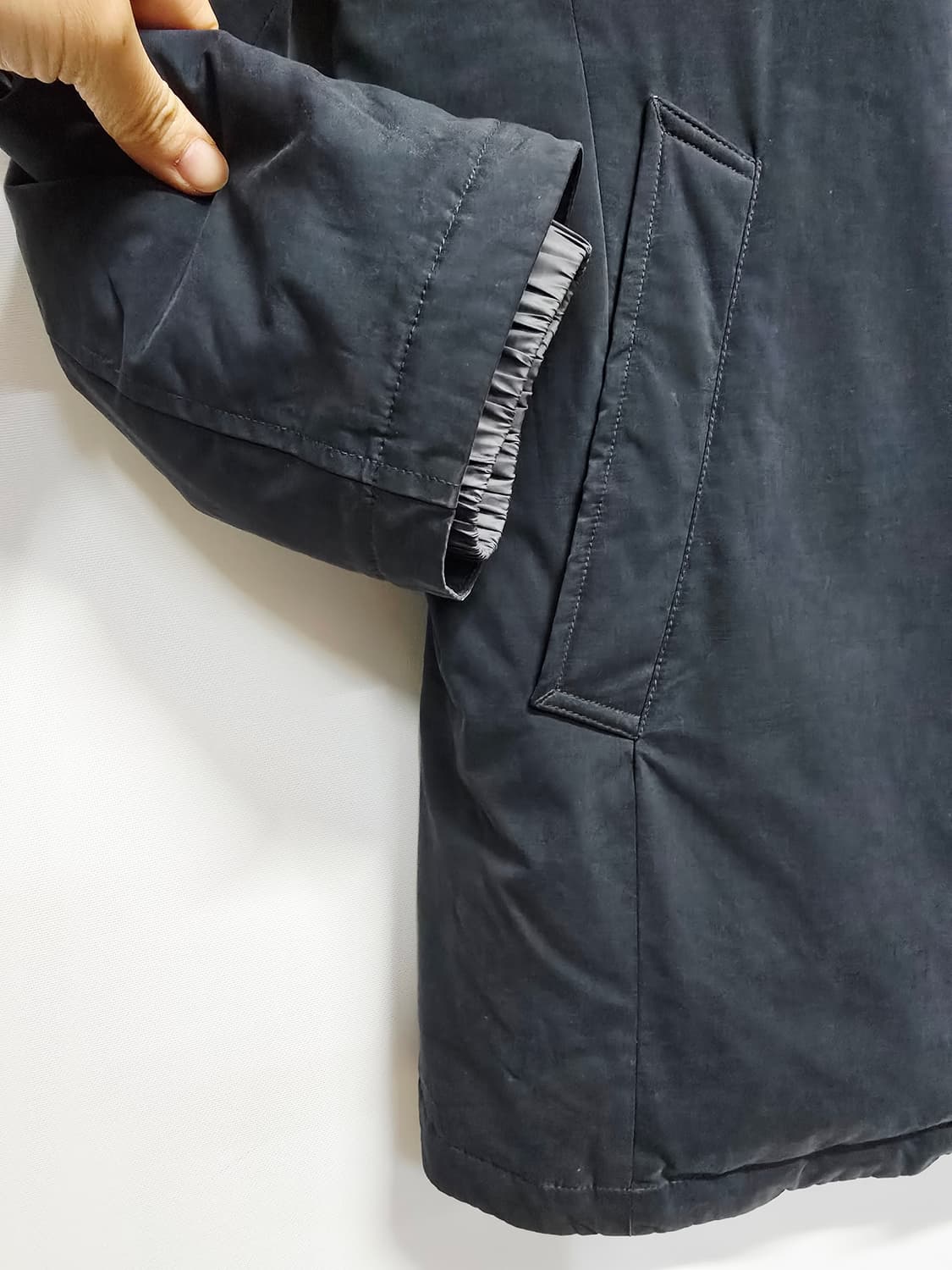 WIDE ANGLE 남성 코트 구스다운 블랙100 상품이미지3