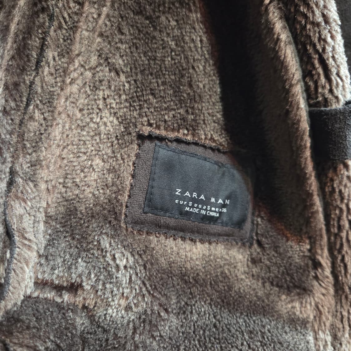 자라 맨 스웨이드 빈티지 봄버 자켓 상품이미지8