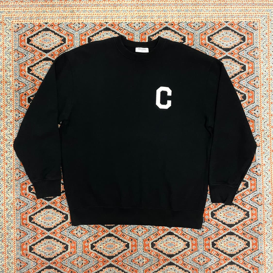 커버낫 시그니처로고 블랙 맨투맨 남성L 상품이미지1