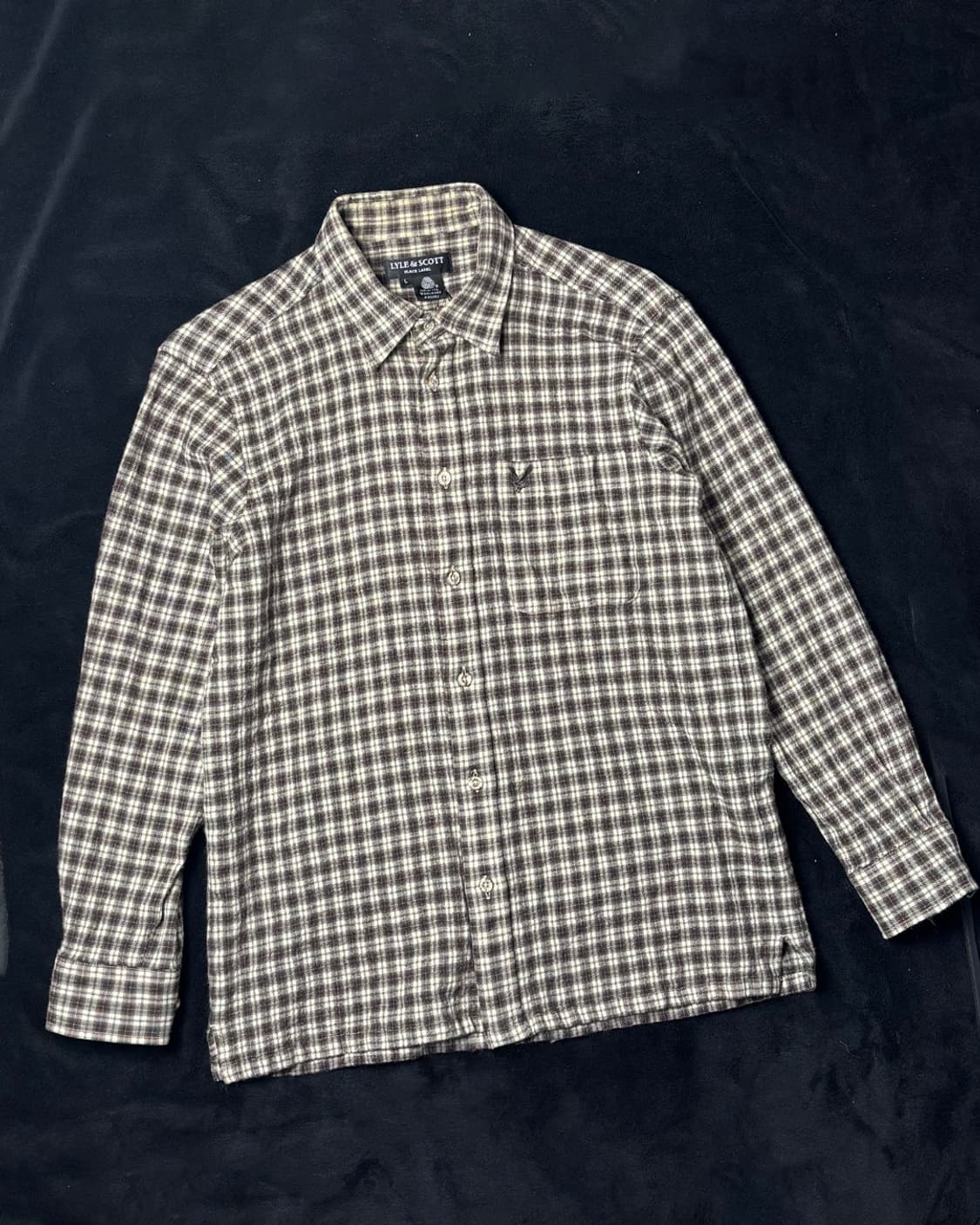 일본빈티지 Lyle & Scott 체크 셔츠 상품이미지1