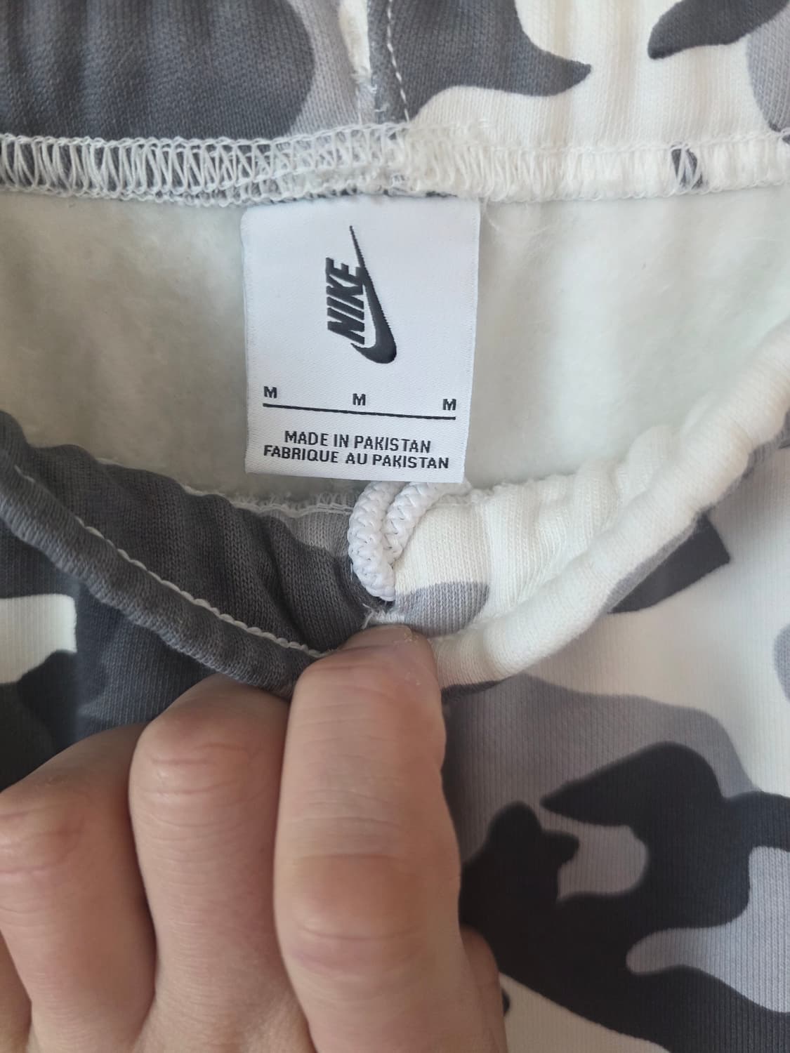 나이키 NRG 솔로 스우시 플리스 팬츠 세일 화이트 카모 - US/EU 상품이미지3