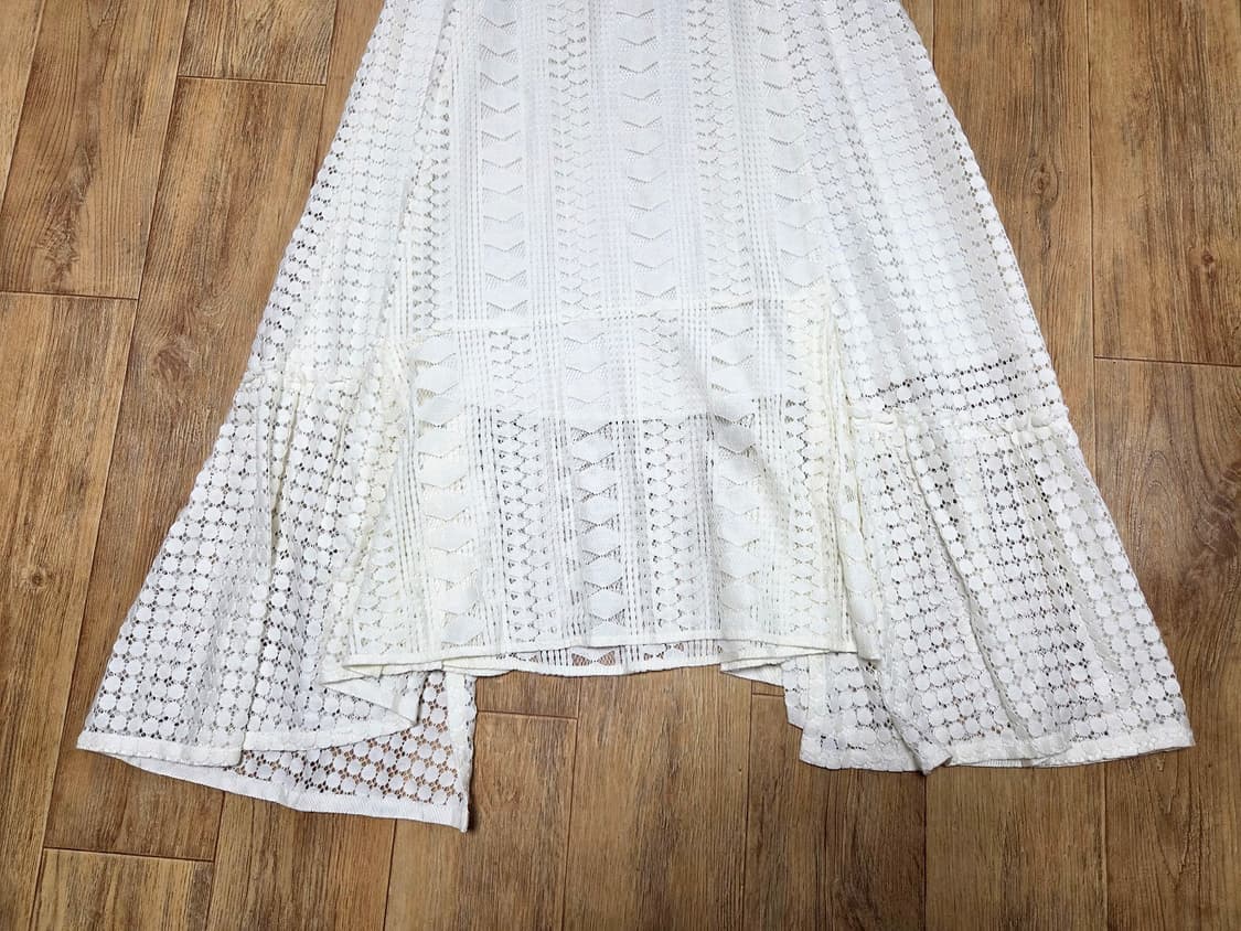 시스템(SYSTEM) 언밸런스 헴 레이스 스커트 55 상품이미지7