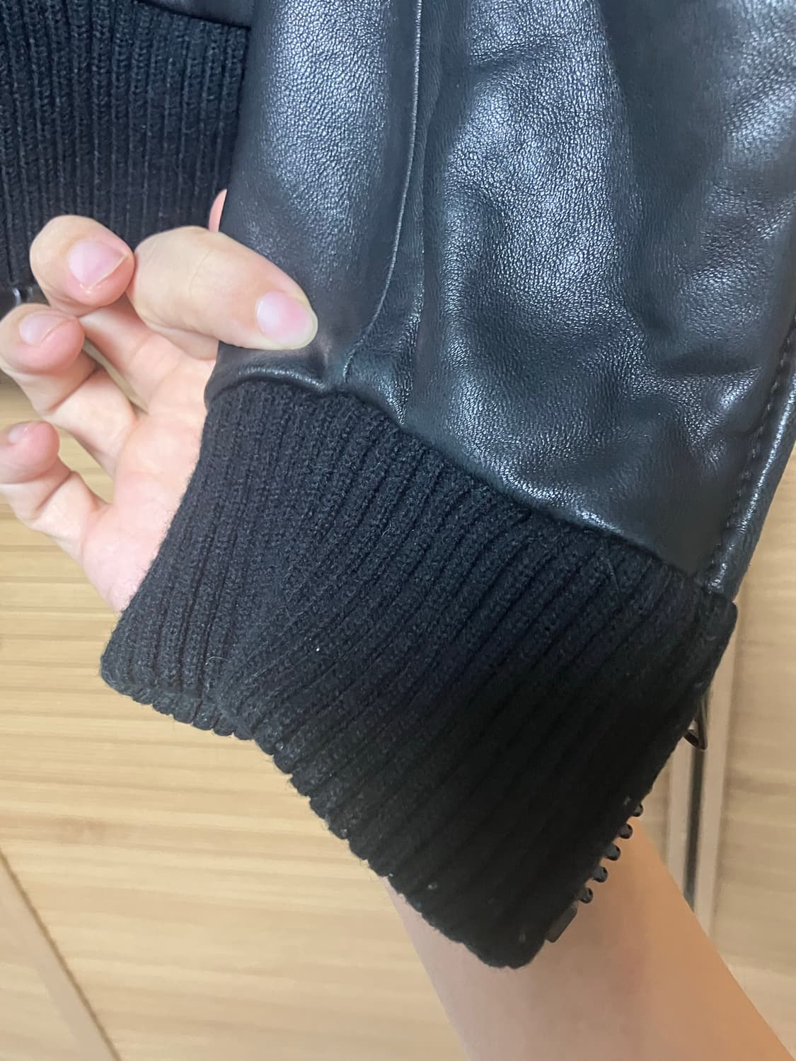 저스티스 모티브 양가죽자켓 상품이미지3