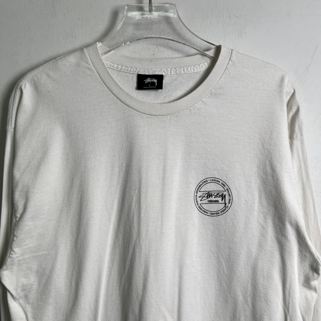 Stussy 스투시 화이트 롱슬리브 L 상품이미지4