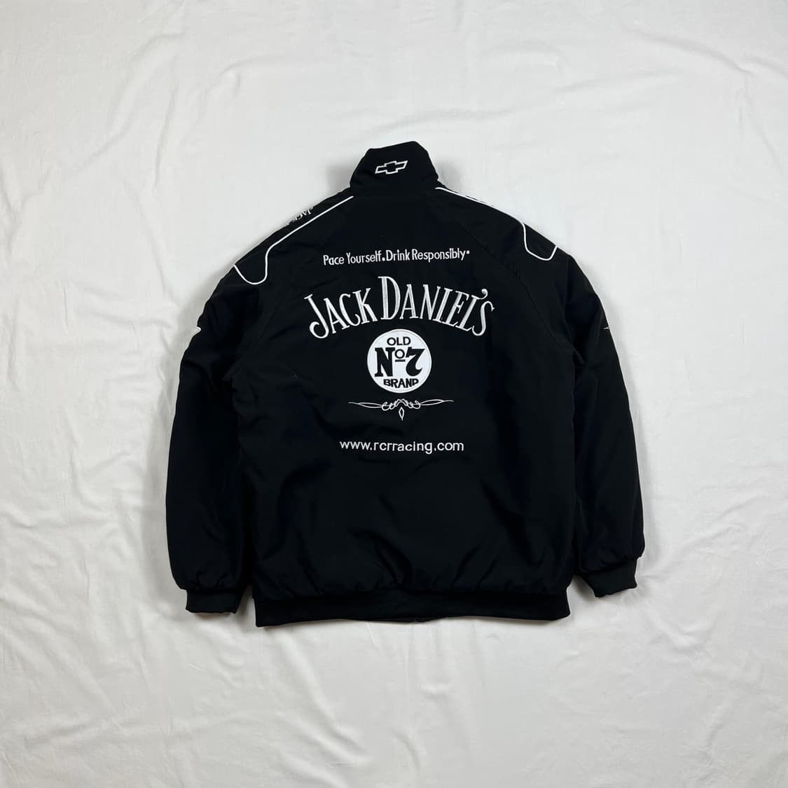 jh 디자인 나스카 잭다니엘스 팀 레이싱 봄버 자켓 상품이미지5