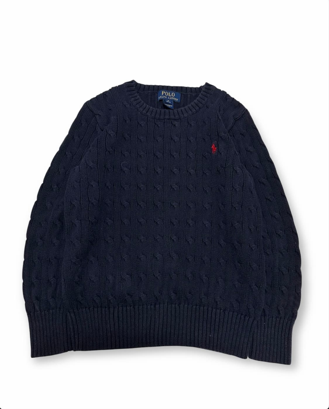 폴로 랄프로렌 네이비 꽈배기 니트 상품이미지1