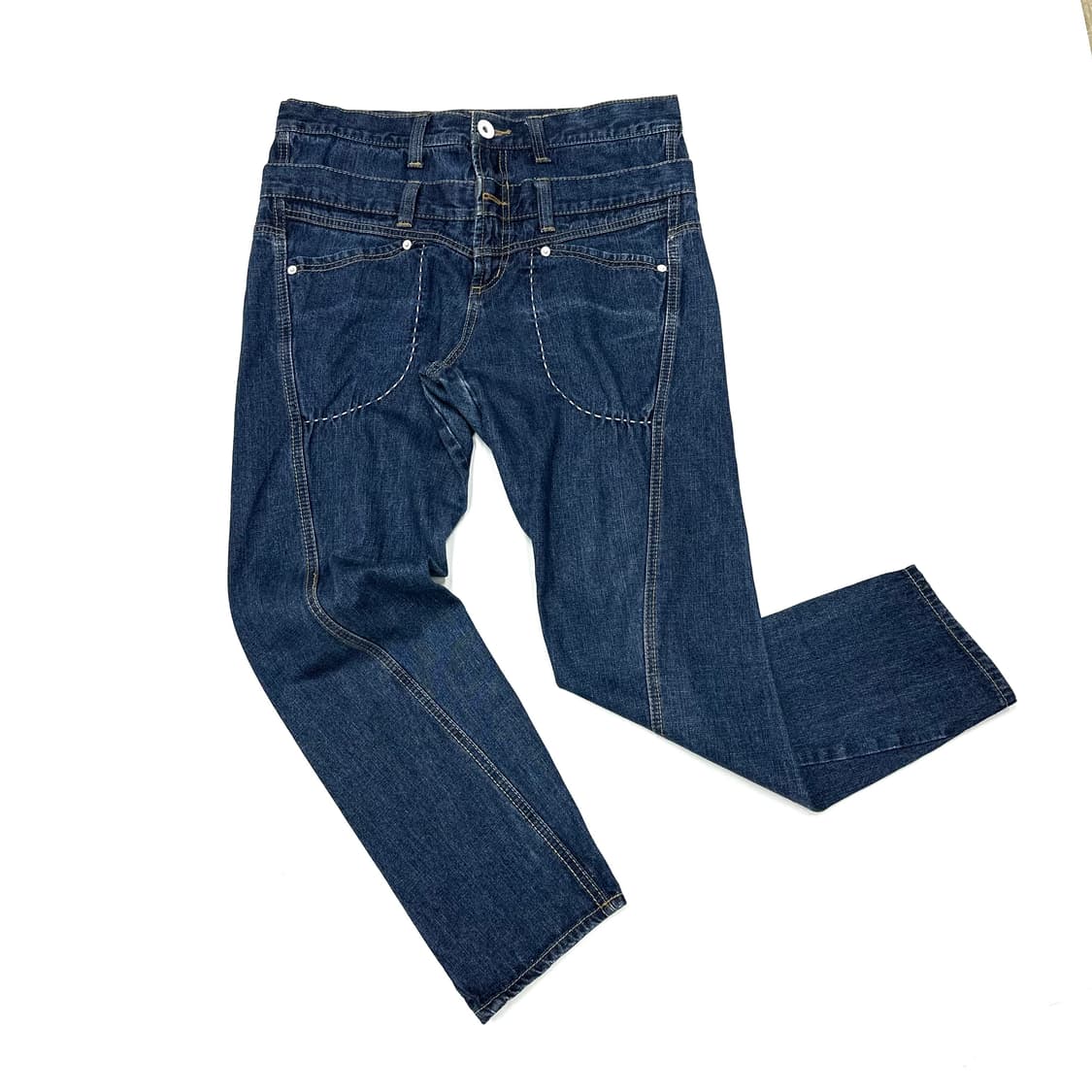 Multi-waist layered jeans 상품이미지4