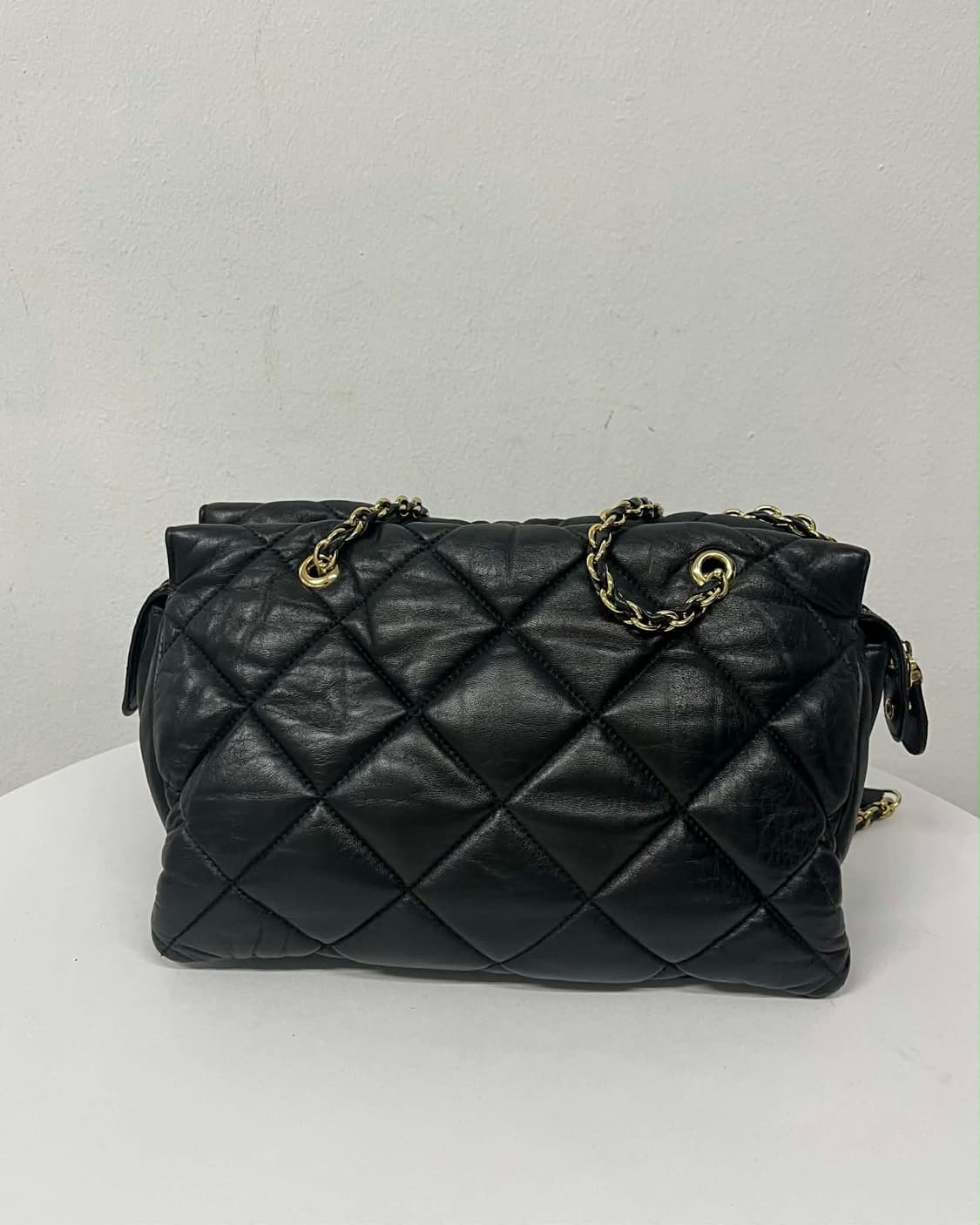 살바토레 페라가모 바라 퀄팅 램스킨 체인 숄더백 토트백 상품이미지4