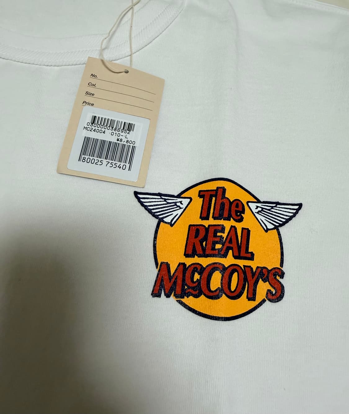[40/L] 리얼맥코이 로고 프린팅 반팔 티셔츠 상품이미지2