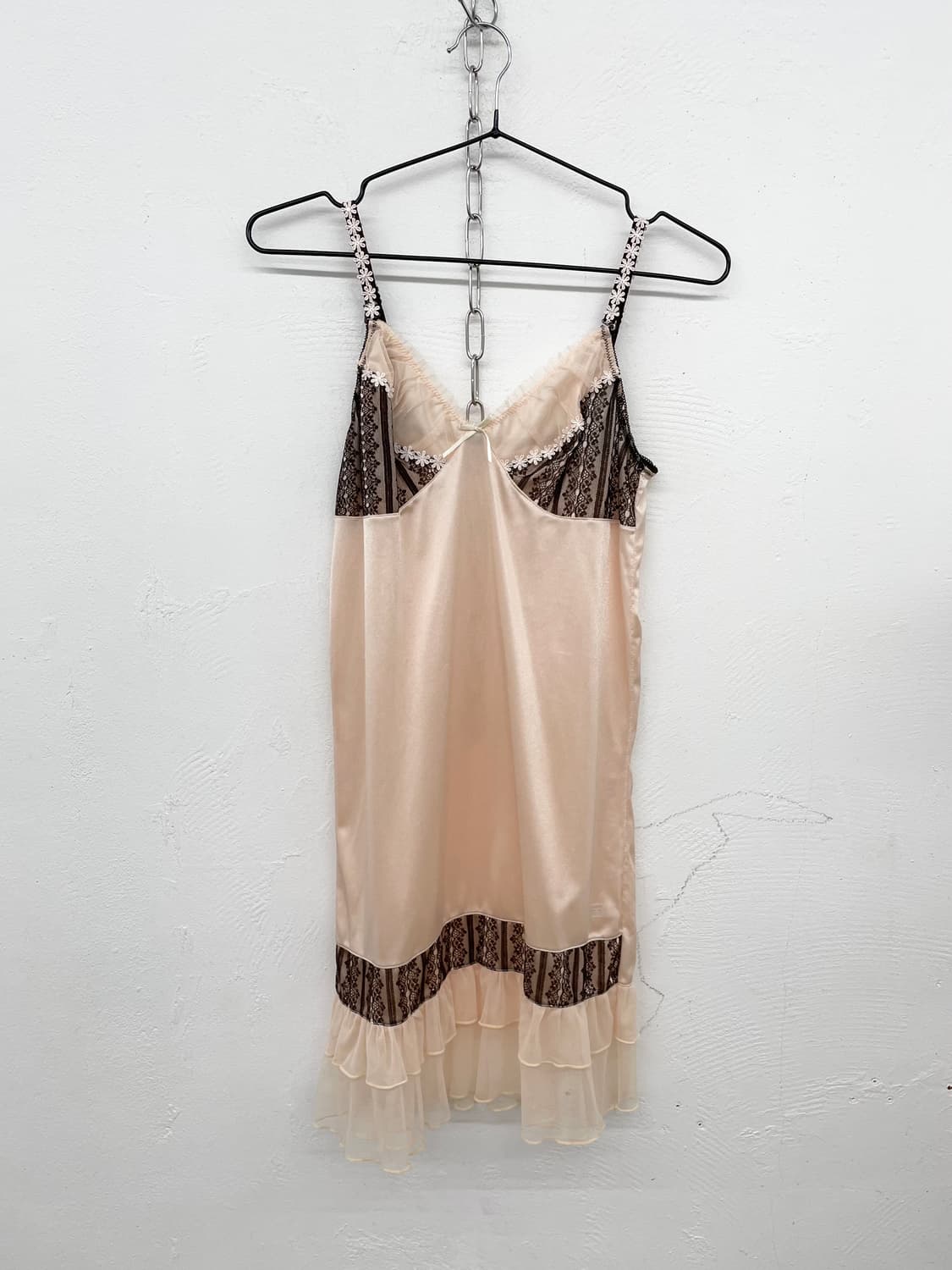 핑크모카 레이스 프릴 슬립 상품이미지4