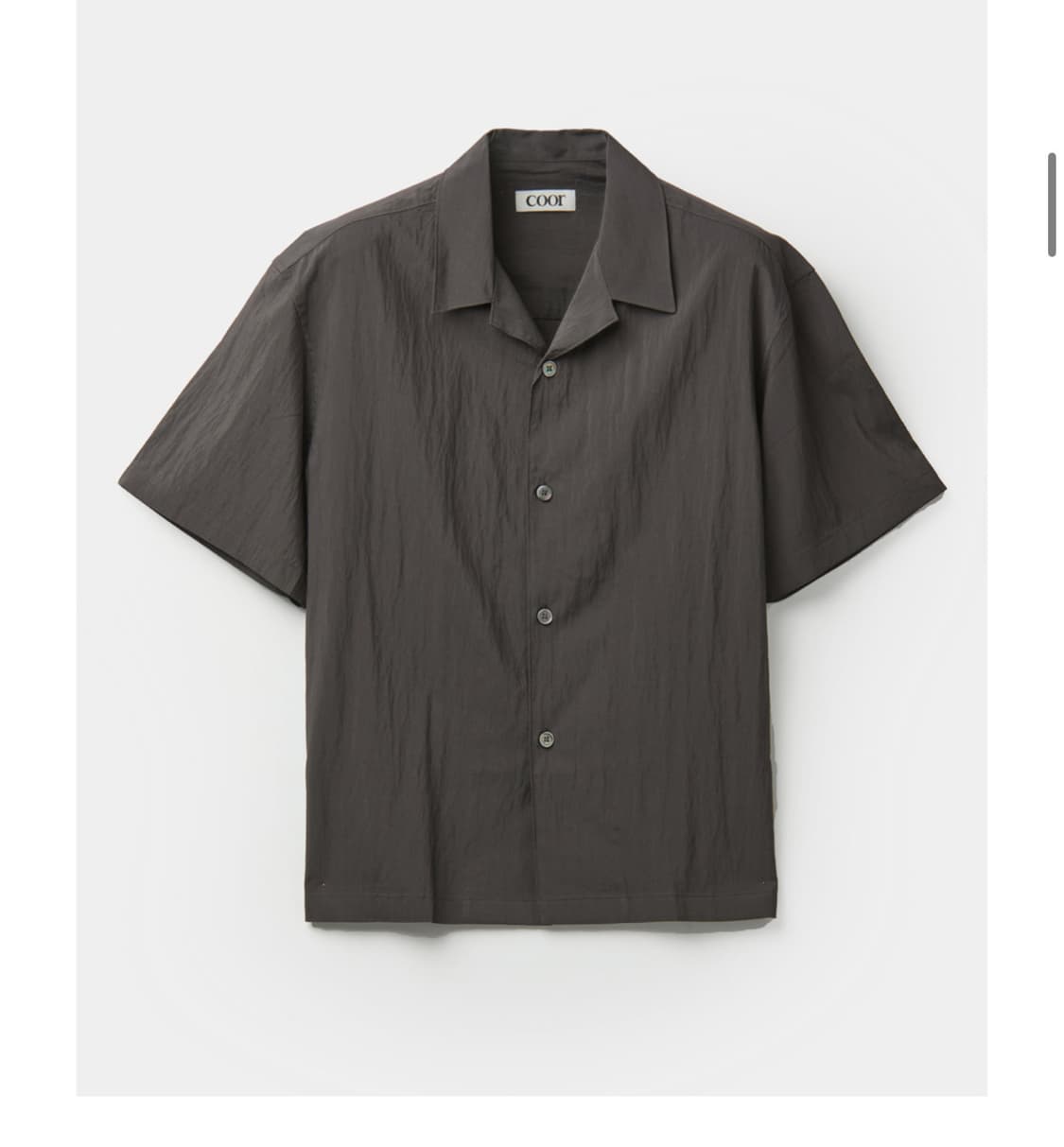 쿠어 내추럴 링클 오픈카라 셔츠 L 상품이미지2