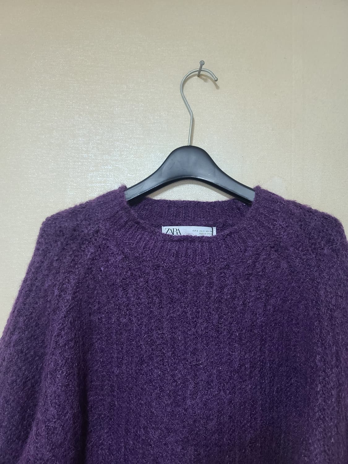 새옷 자라 알파카 혼방 크롭 니트 상품이미지2