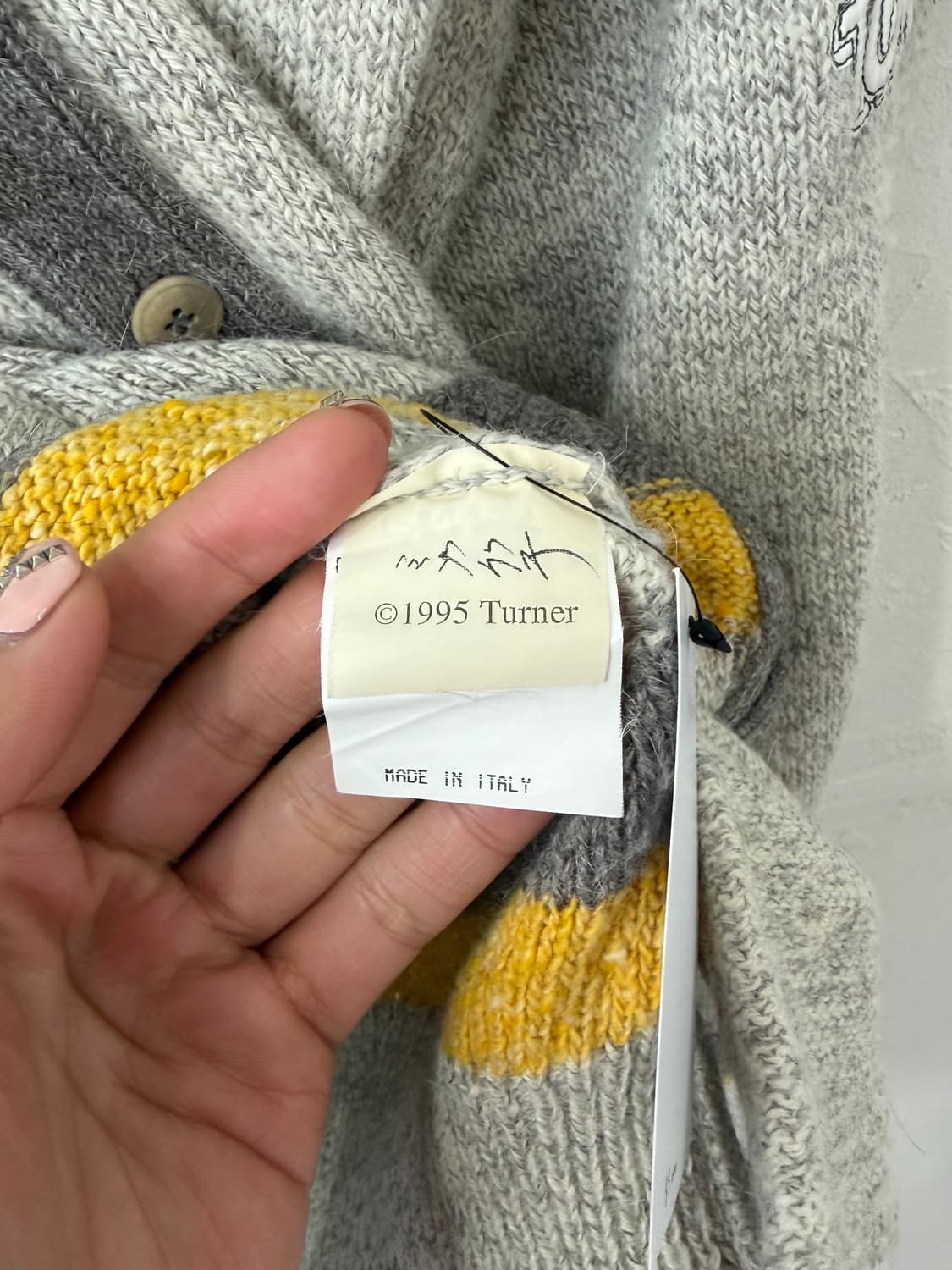 1995 아이스버그 x 톰&제리 울 니트 가디건 상품이미지5