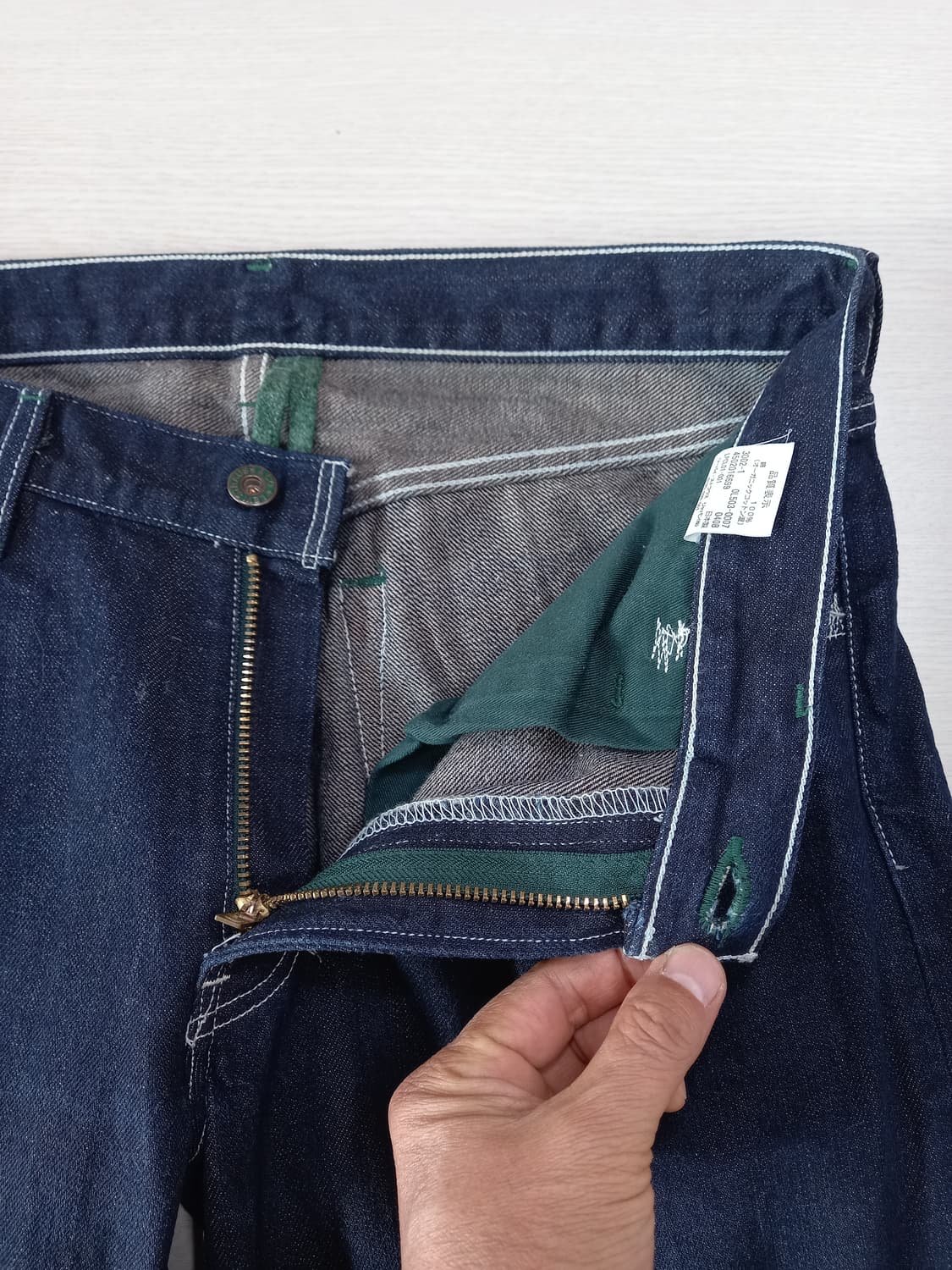 32 리바이스503 Jap 생지 세미와이드진 진청 32-295 상품이미지7