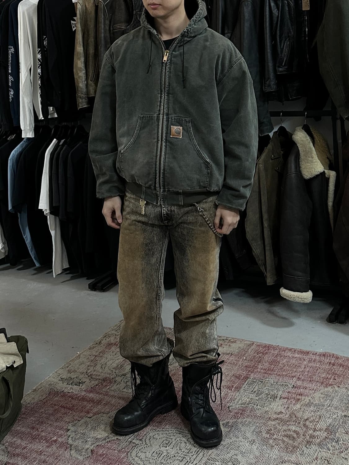 00's OG 칼하트 J68 액티브 자켓 칼하트 MOS 모스그린 상품이미지2