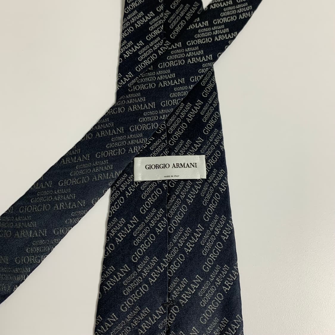 조르지오 아르마니(ARMANI) 모노그램 명품넥타이 블랙 100실크 A+ 상품이미지5