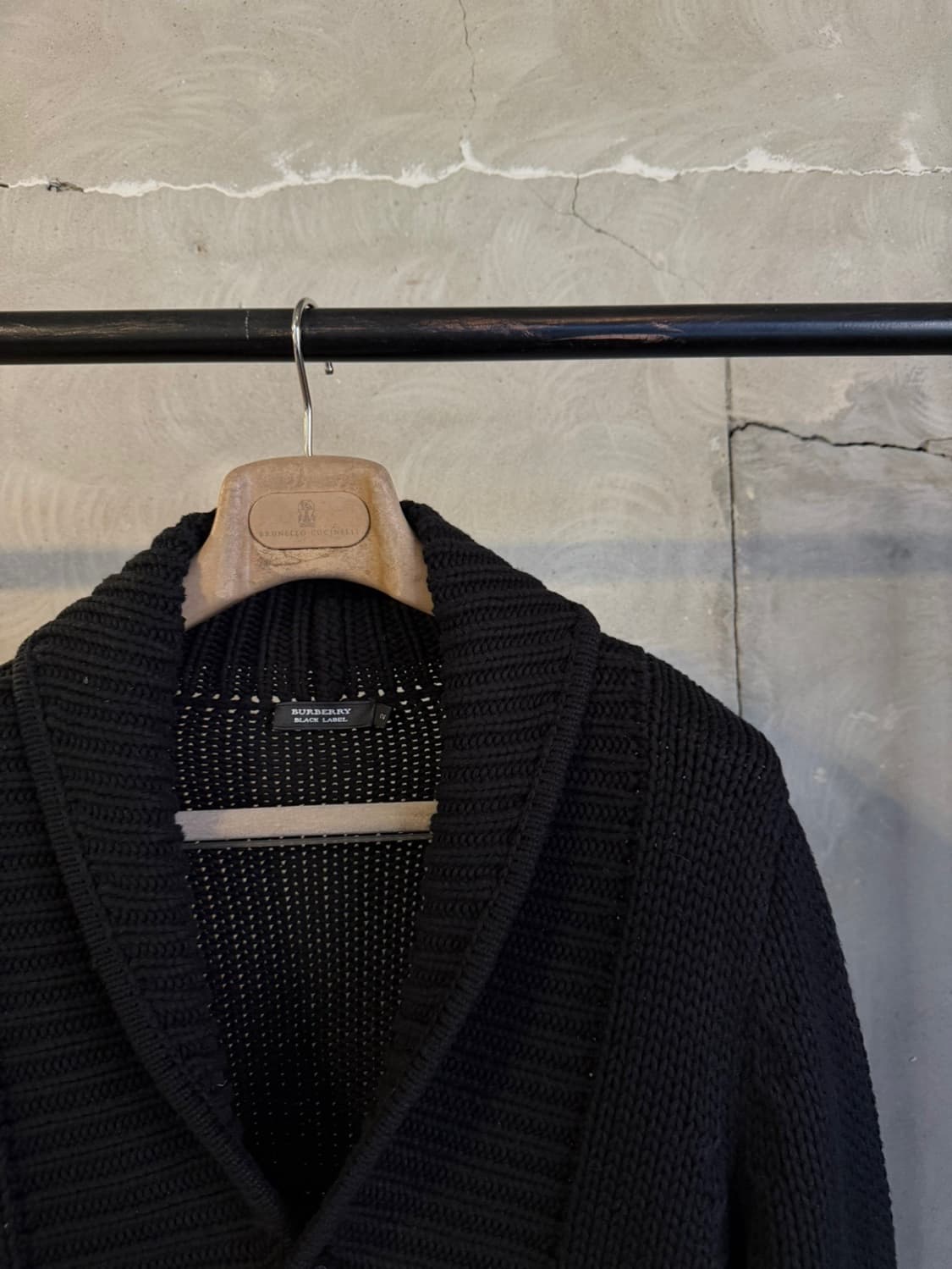 버버리 블랙라벨 숄칼라 가디건 100 상품이미지8