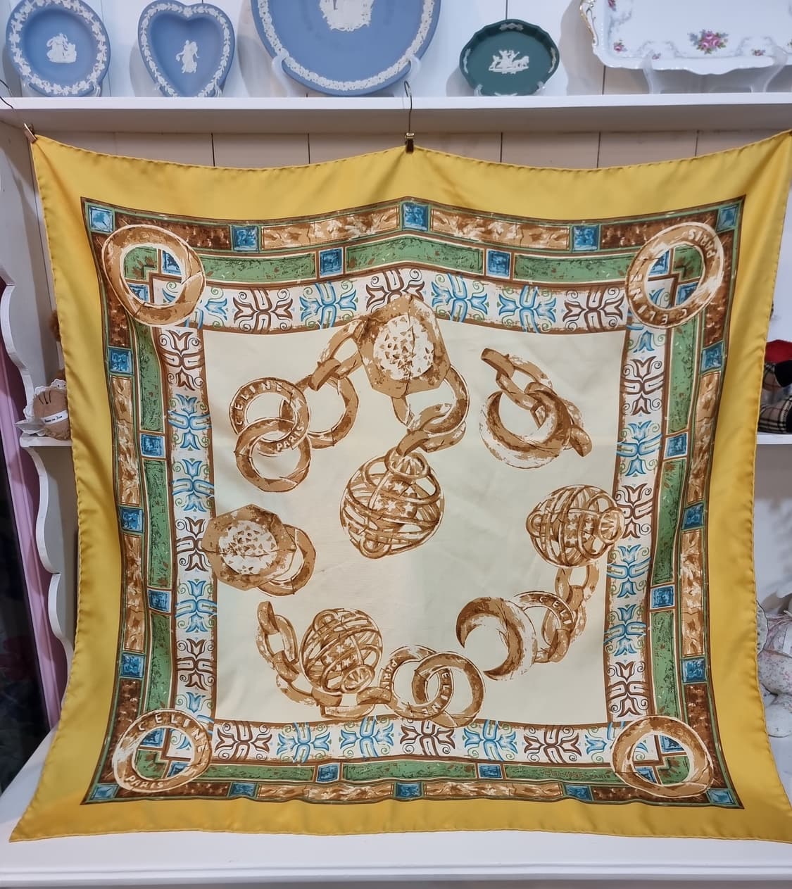 CELINE 셀린느빈티지 실크 스카프 상품이미지1