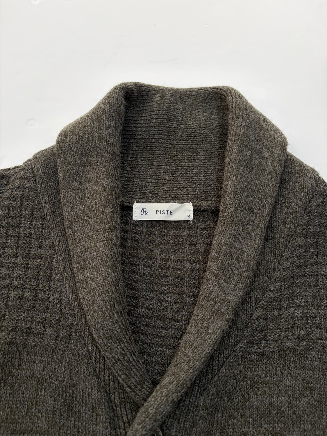 Piste 숄카라 니트 가디건 상품이미지4