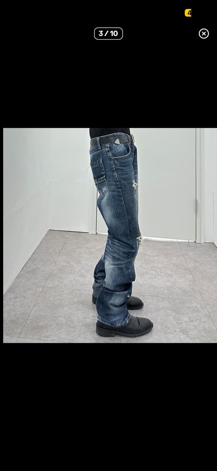 디젤 데미지드 데님팬츠 상품이미지3