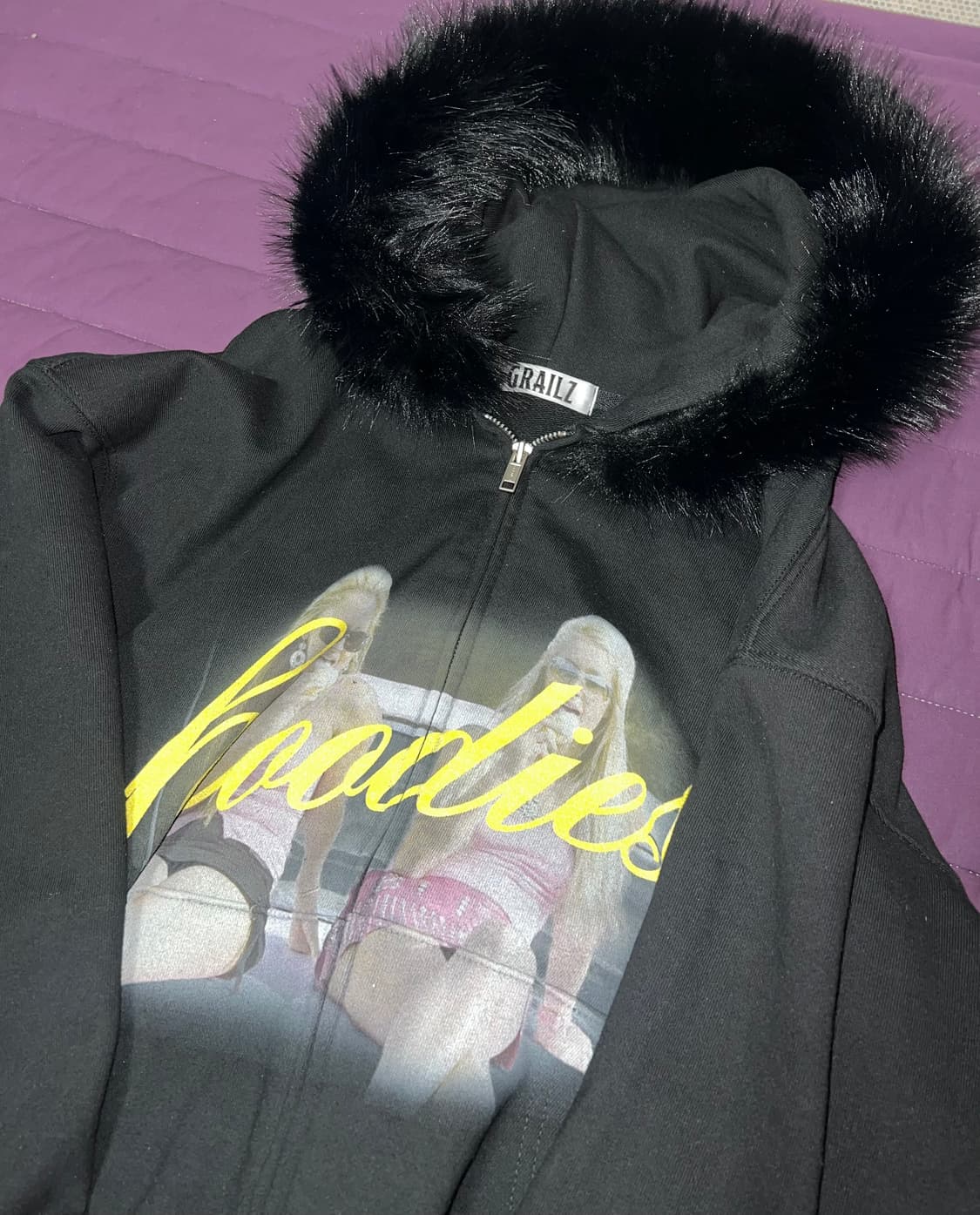 그레일즈 트윈 퍼 집업 후디 상품이미지3