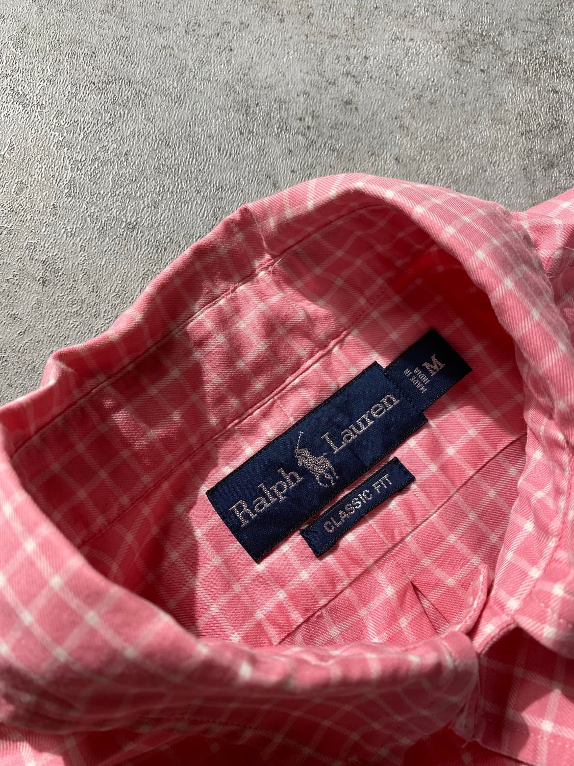 [M]90s Polo Ralph Lauren 폴로 핑크 체크셔츠 상품이미지4