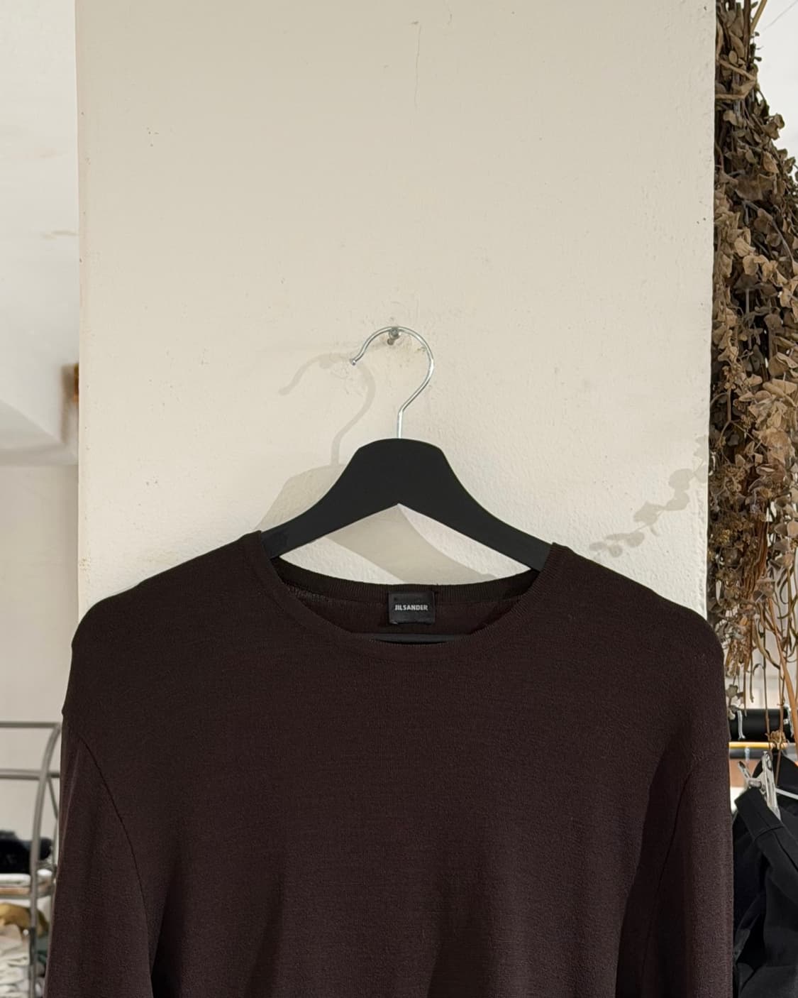 질샌더 다크브라운 베이직 울 니트 스웨터 상품이미지6