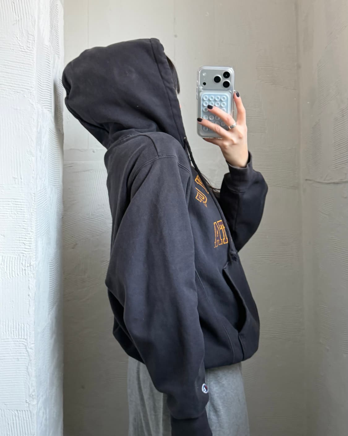 Champion 챔피온 미네소타 로고 리버스위브 후드집업 상품이미지3