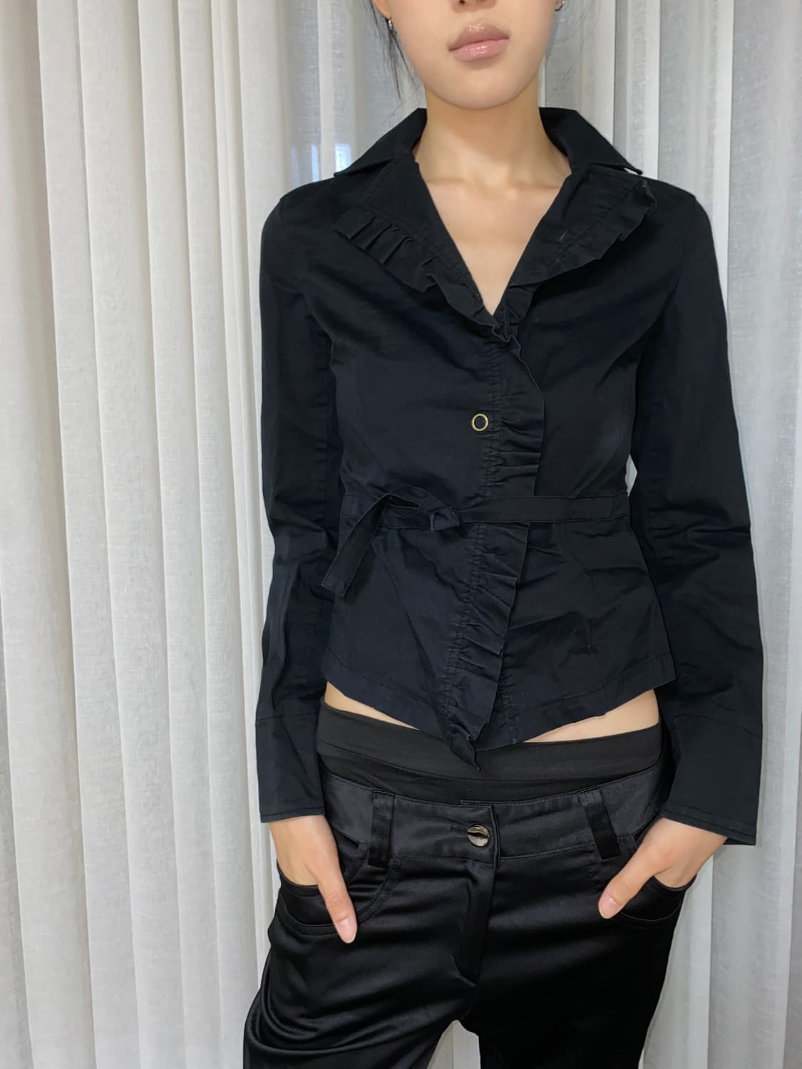 프릴카라 자켓 상품이미지3