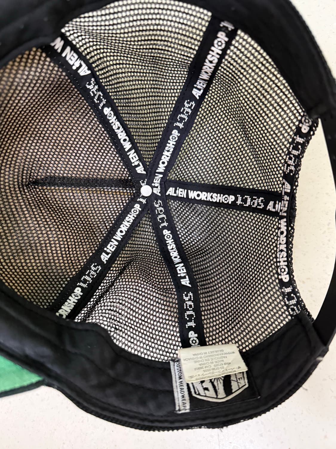 90년도 에일리언 워크샵 레드 에일리언 탭 캡 상품이미지2